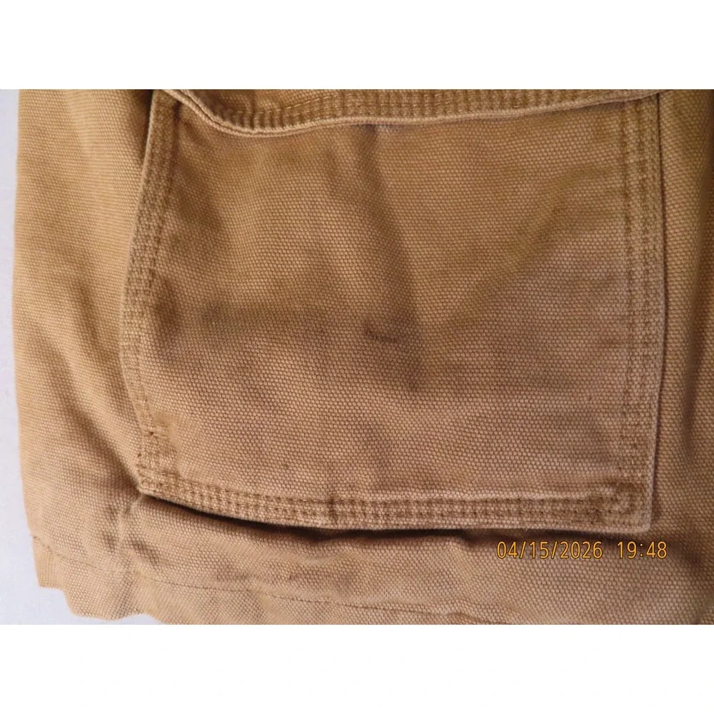 Levis Field Jacket Mens L Tan Canvas Military Aviator Coat Southwestern Aztec - Picture 11 of 16